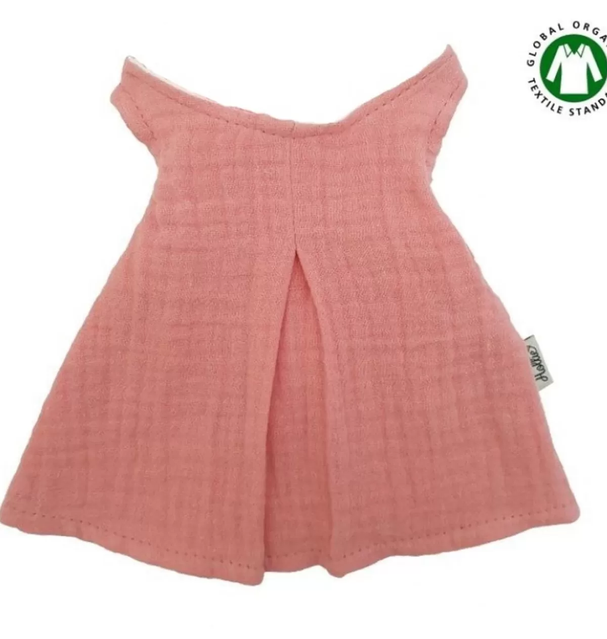 Best Sale Hollie Dress For Gordi Dolls From / Color Old Pink With Wooden Clothes Hanger