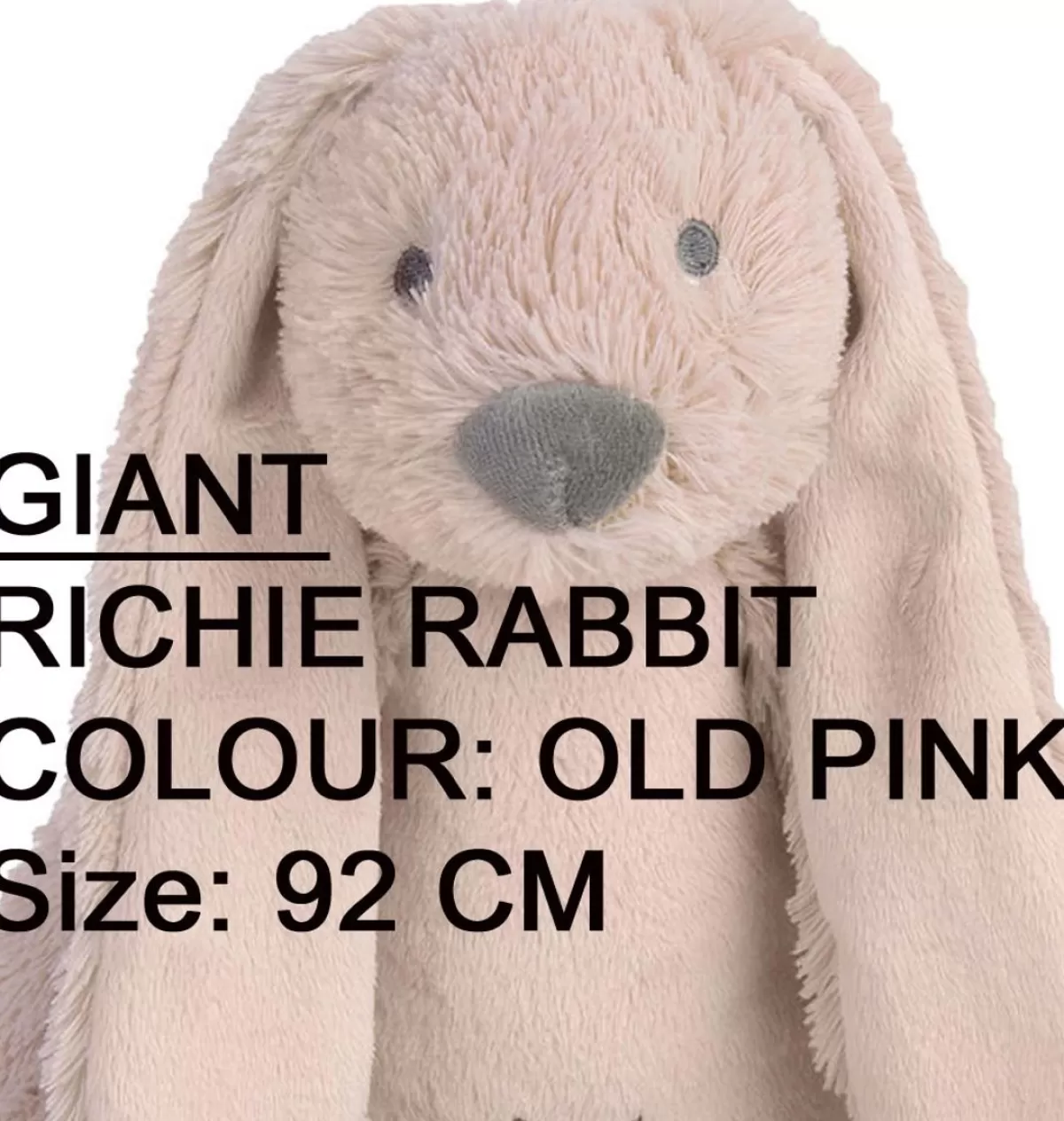 Flash Sale Happy Horse Giant Old Pink Rabbit Richie / 92 Cm
