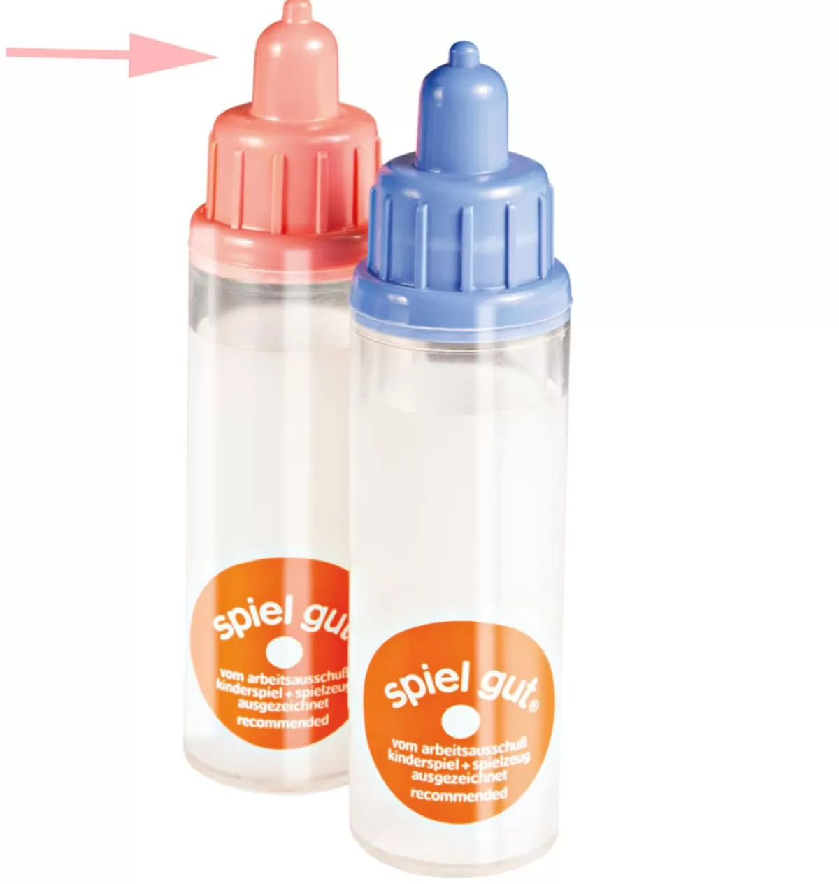 Best Heless Baby Bottle With Milk Pink