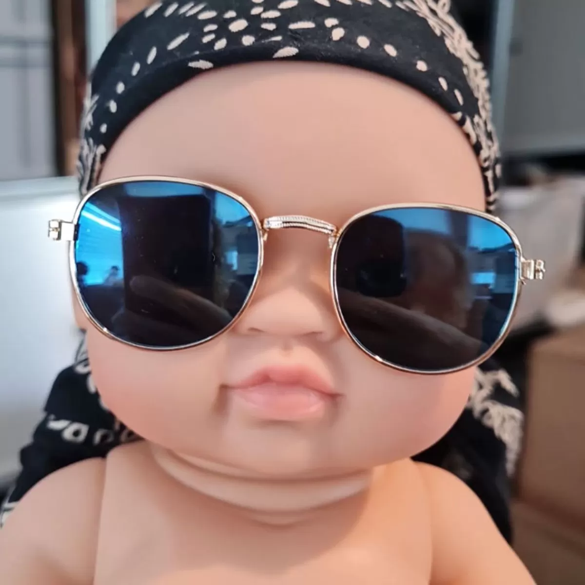 Store Heless Doll Sunglasses Gold With Mirrored Lenses