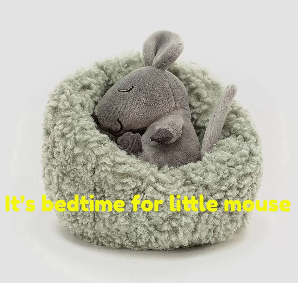 Clearance Jellycat knuffels Jellycat Hibernating Cuddly Mouse 12 Cm