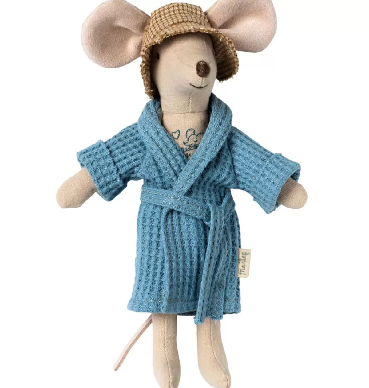 Cheap Maileg Bathrobe Father Mouse Dusty Blue