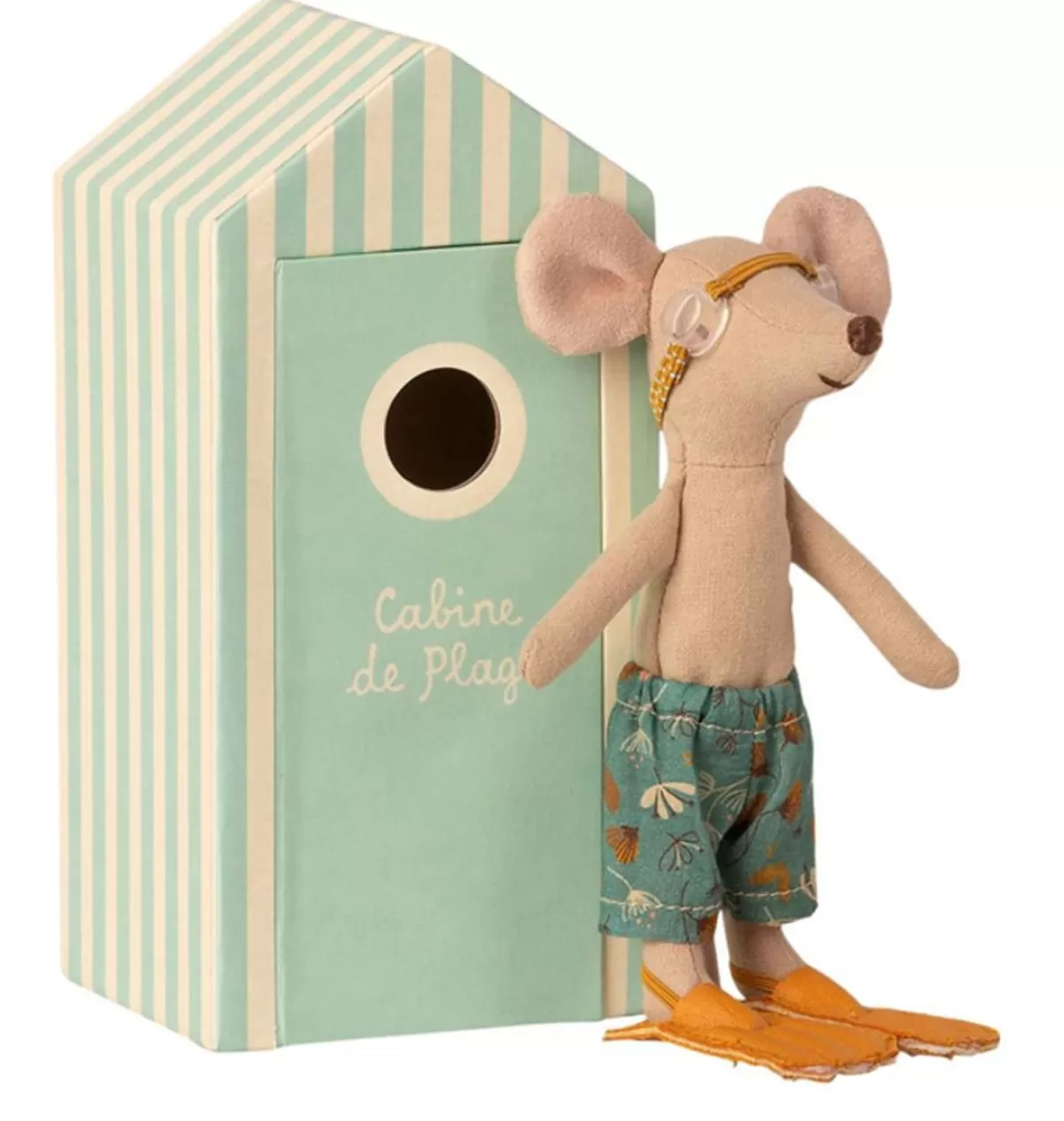 Best Sale Maileg Beach Mouse Big Brother With Bath Cubicle