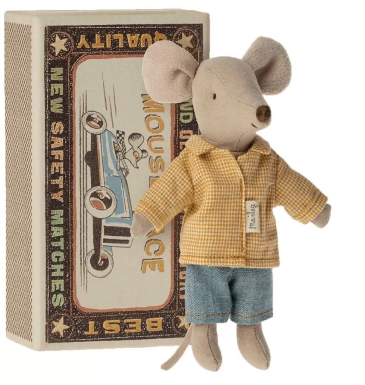 Clearance Maileg Big Brother Mouse In Matchbox