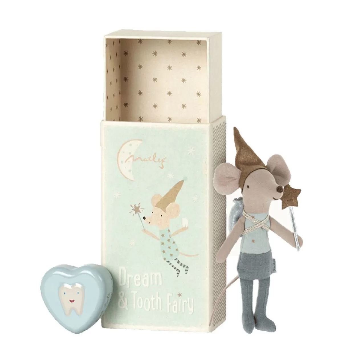 Store Maileg Big Brother Tooth Fairy Mouse In Matchbox With Storage Box