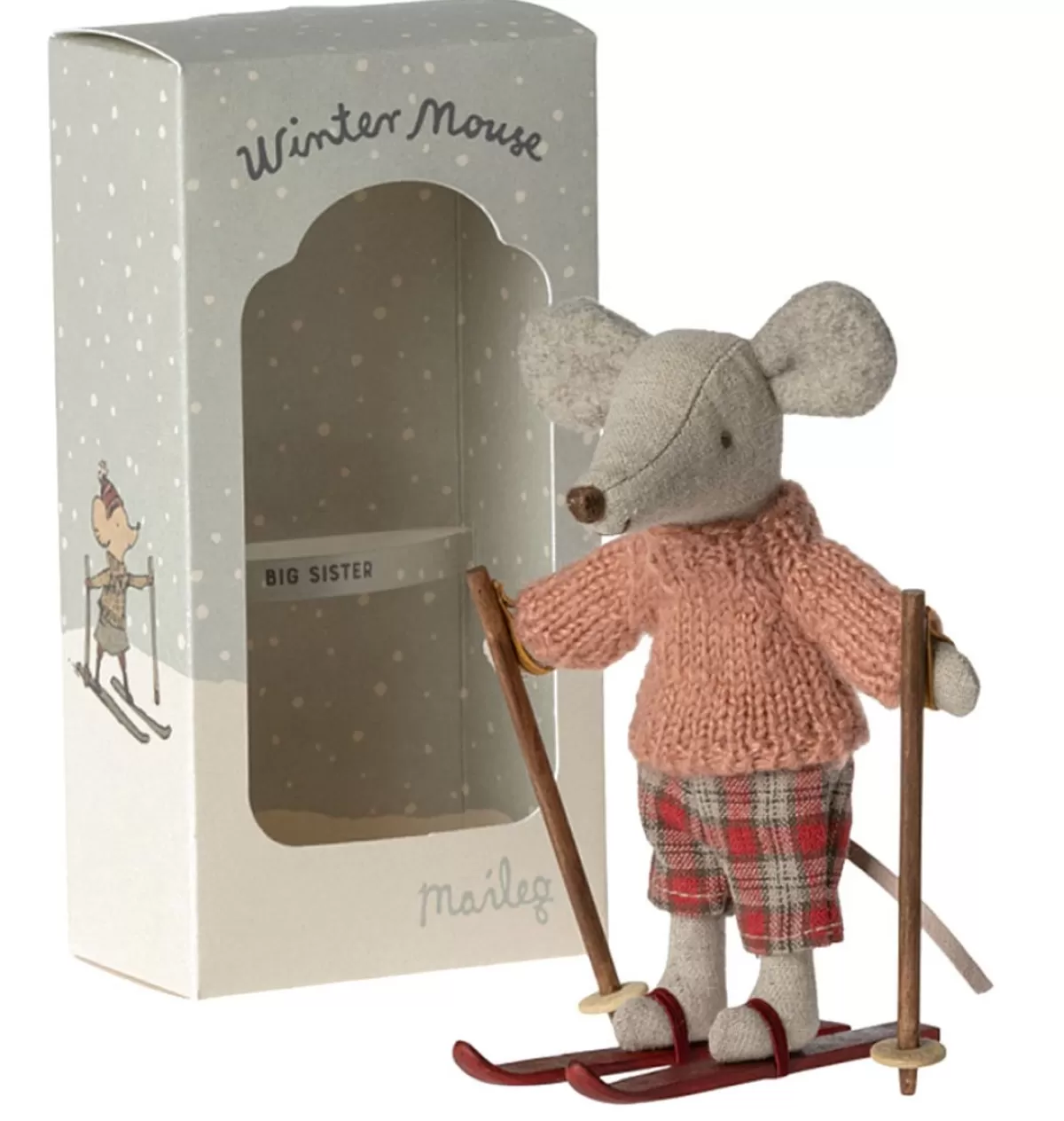 Shop Maileg Big Sister Mouse With Ski Set