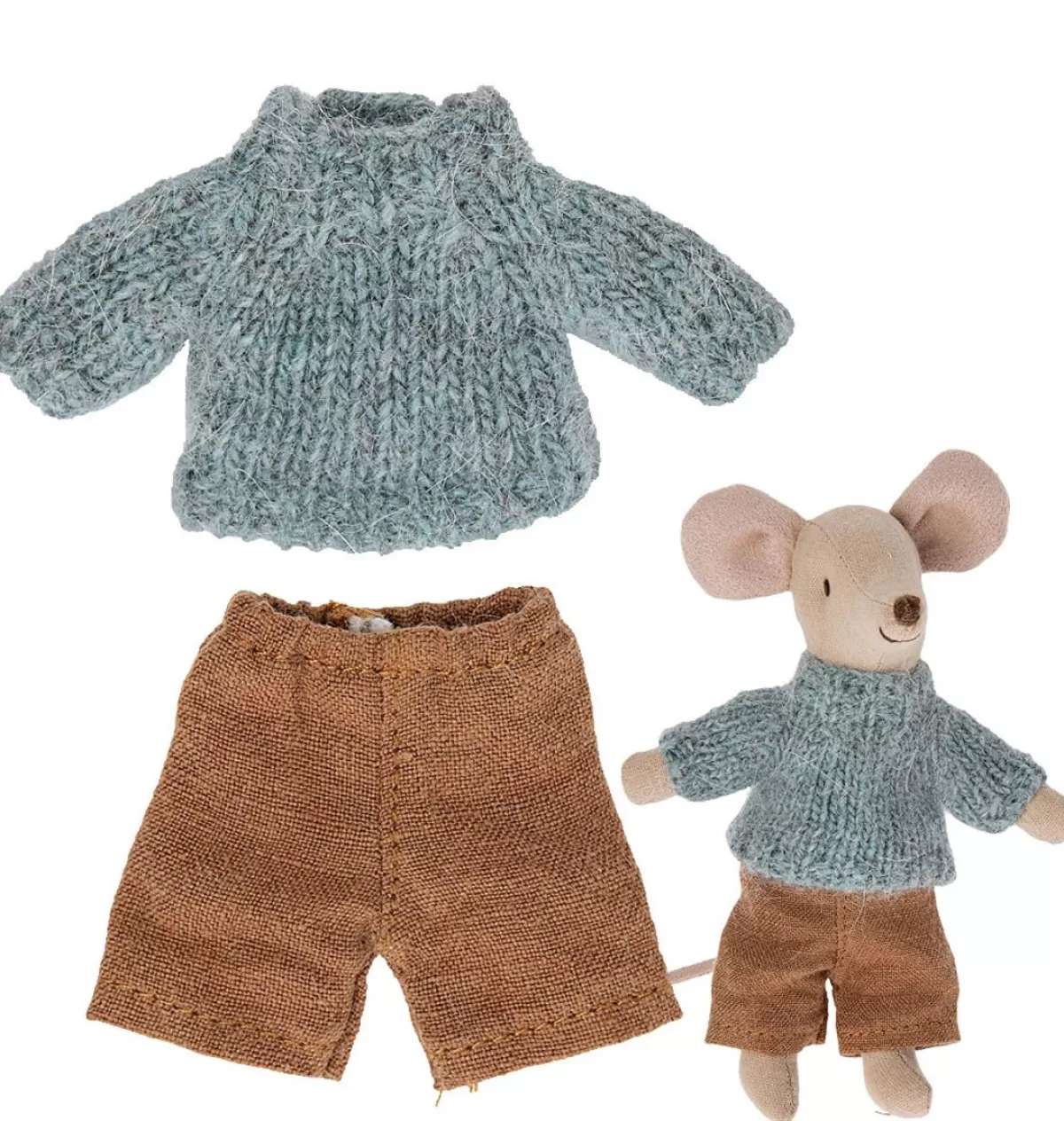 Cheap Maileg Clothing Set Big Brother Mouse / Knitted Sweater With Pants