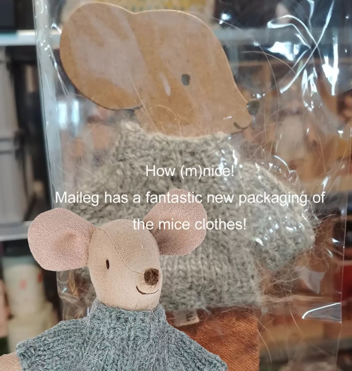 Fashion Maileg Clothing Set Big Sister Mouse / Knitted Sweater With Skirt