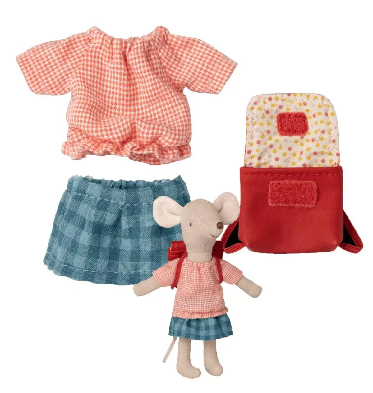 Hot Maileg Clothing Set Big Sister Mouse With Bag