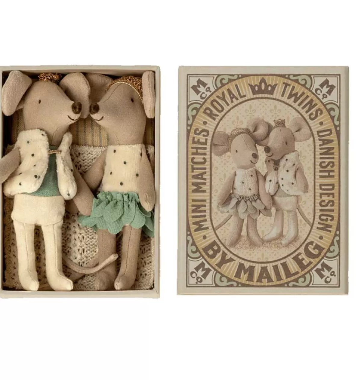 Sale Maileg Little Sister And Little Brother Royal Twins In Matchbox