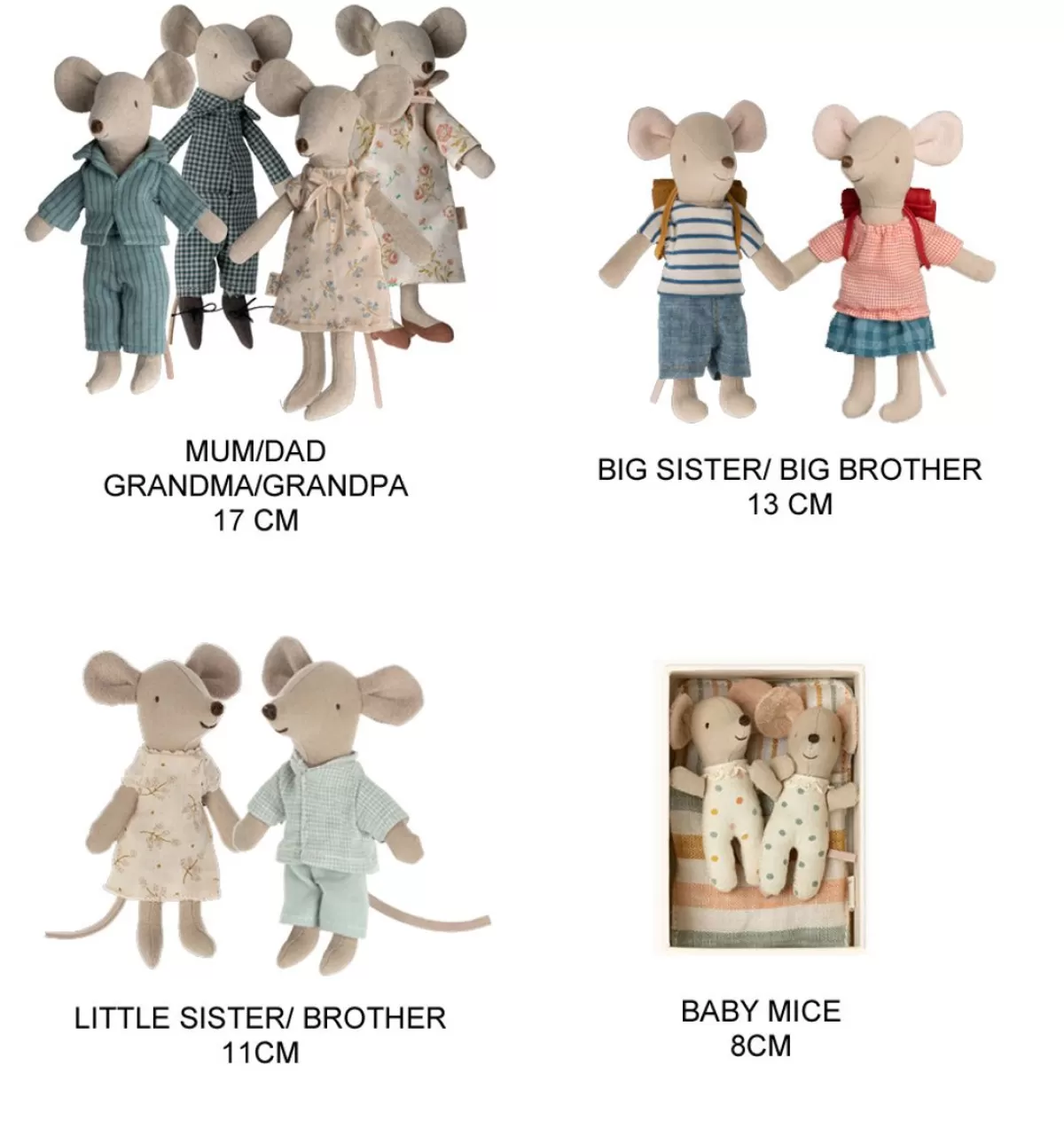 Outlet Maileg Skis & Ski Poles For Big Sister And Big Brother Mouse