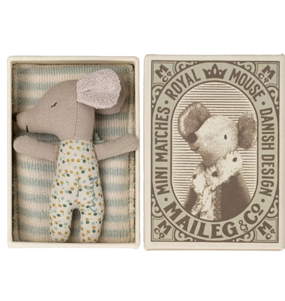 Store Maileg Sleepy Wakey Baby Mouse Boy In Matchbox