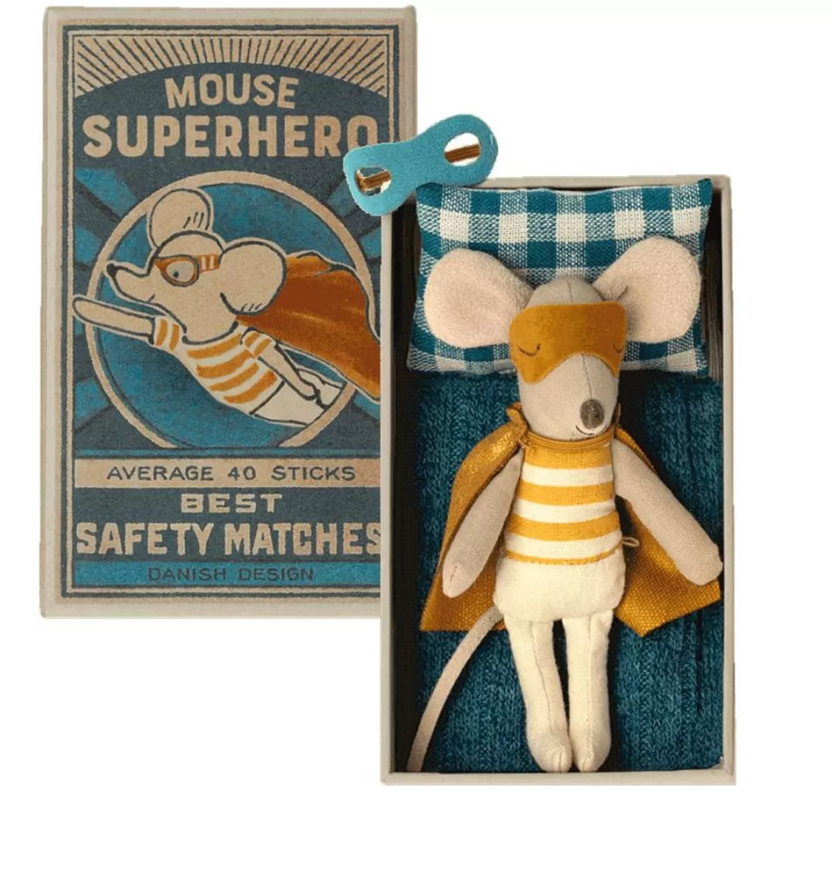 Cheap Maileg Superhero Mouse In Matchbox