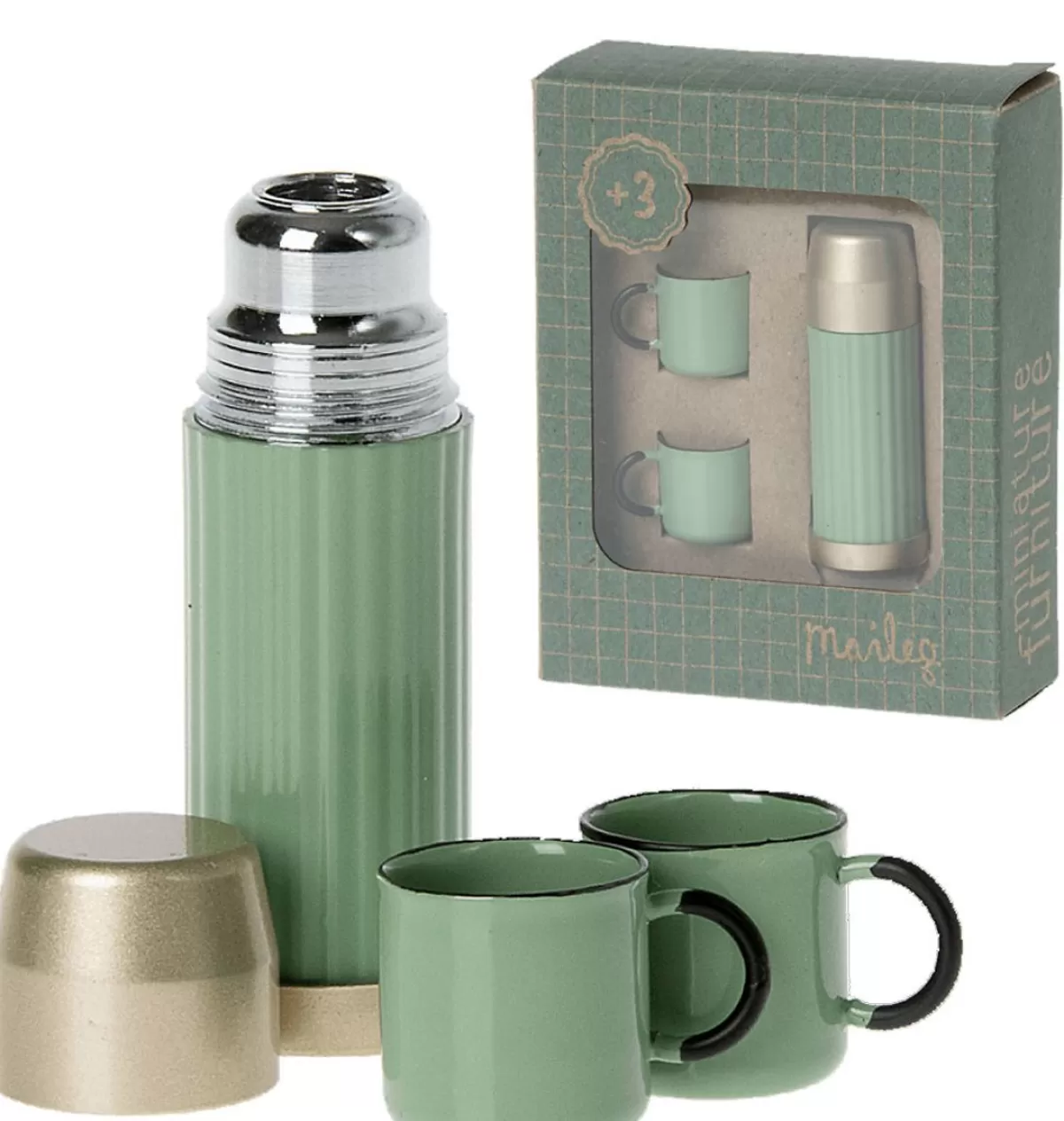 Outlet Maileg Thermos And Cups / Mint