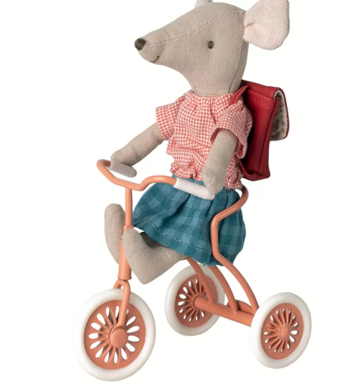 Cheap Maileg Tricycle Bike With Shelter For The Mice / Color Coral