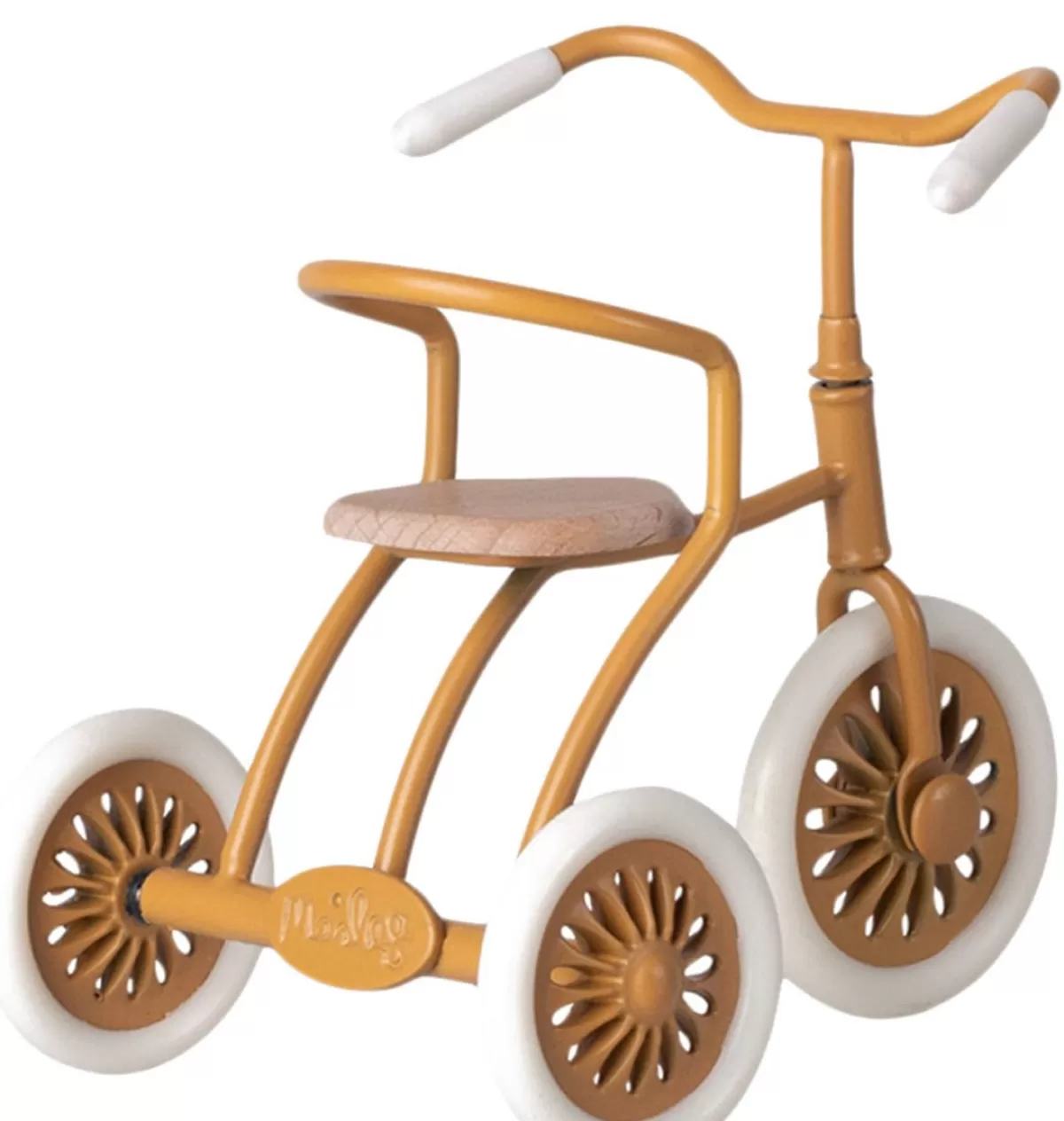 Sale Maileg Tricycle Bike With Shelter For The Mice / Color Ocher Yellow