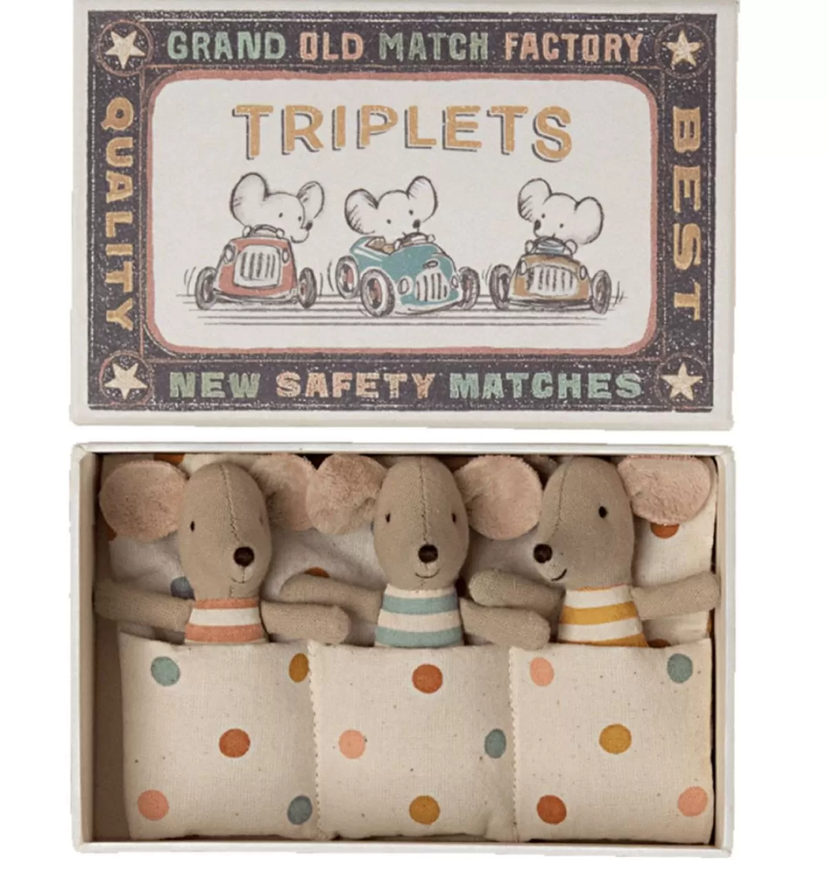 Best Maileg Triplets Baby Mice In A Matchbox