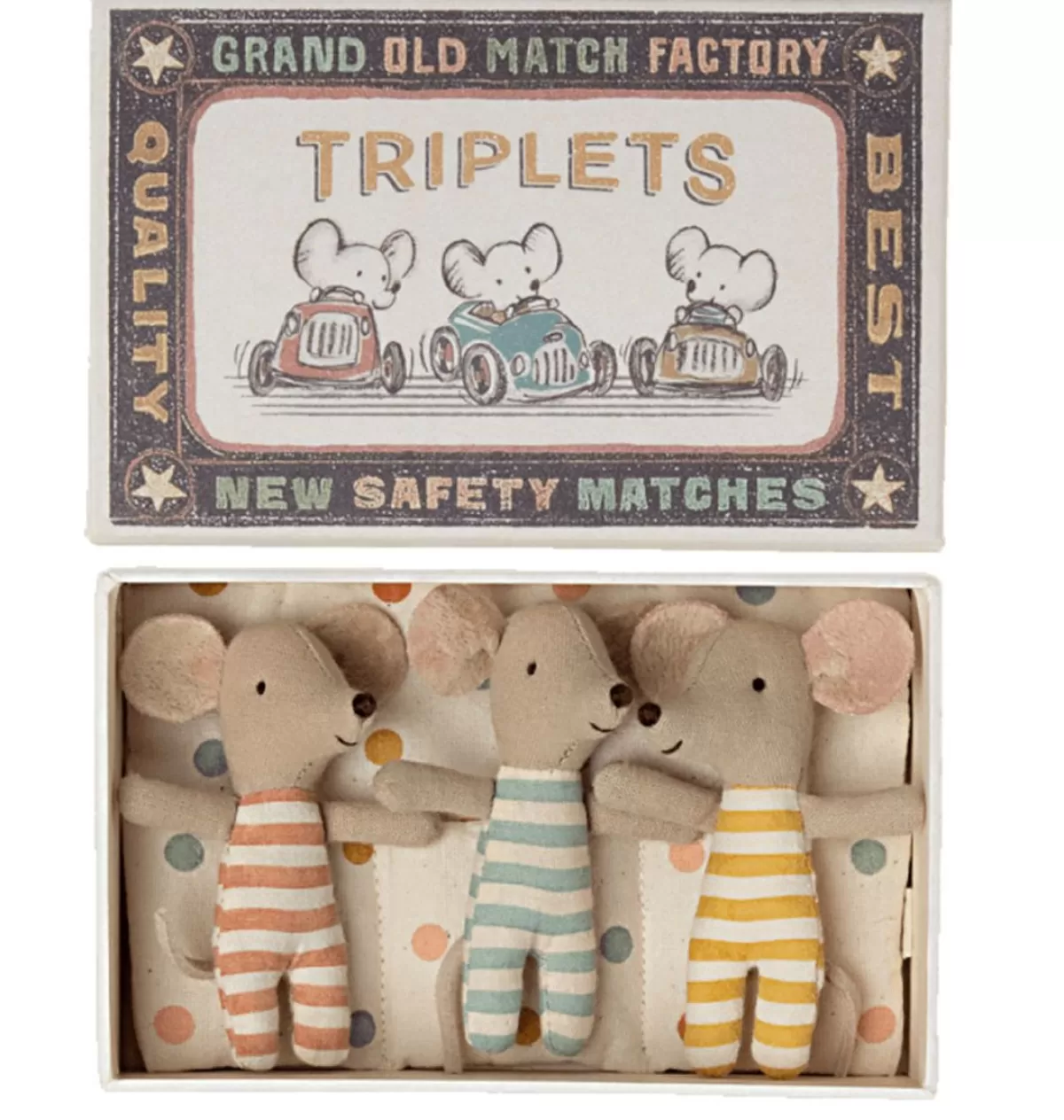 Best Maileg Triplets Baby Mice In A Matchbox