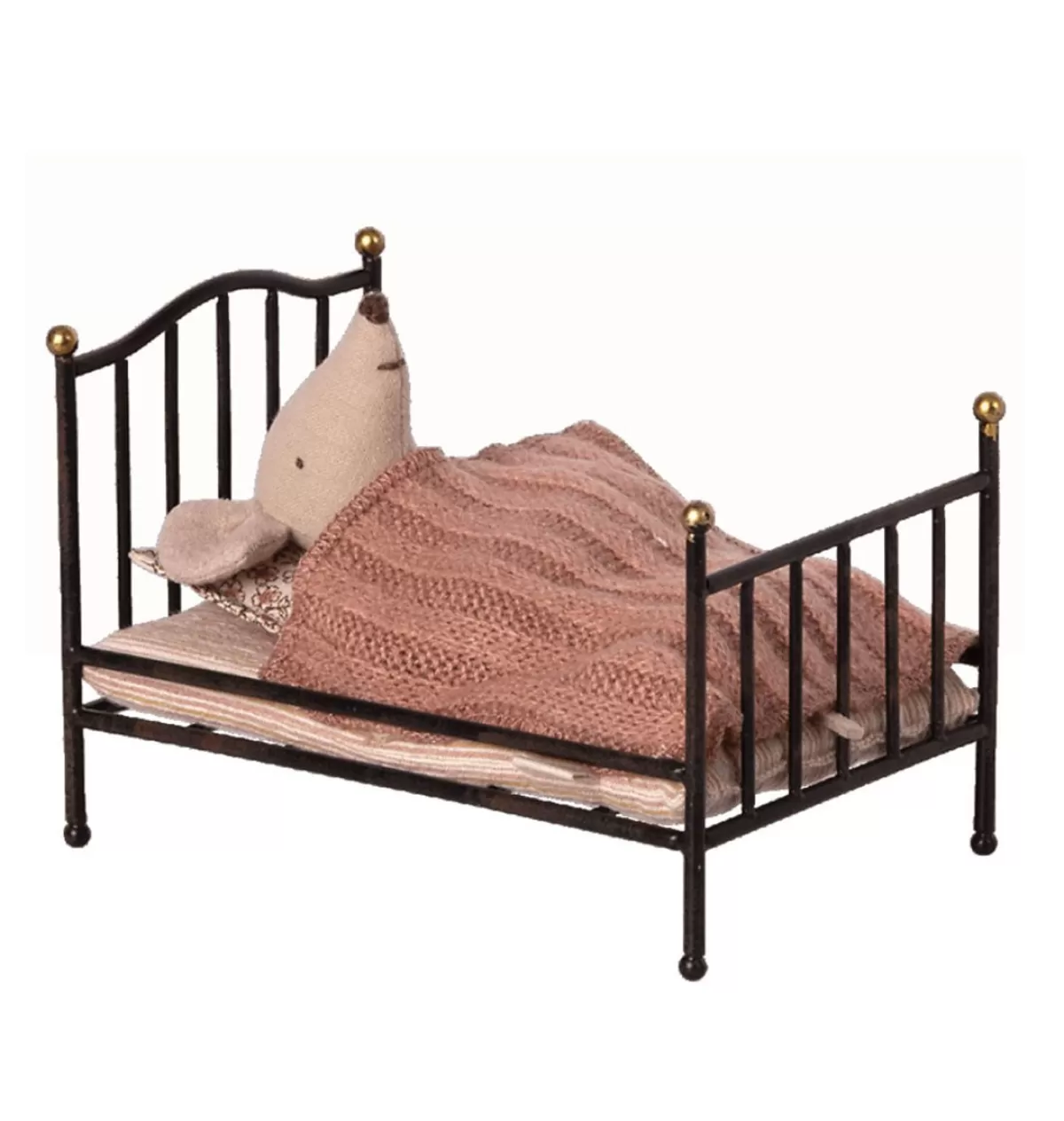 Hot Maileg Vintage Bed Mouse Anthracite