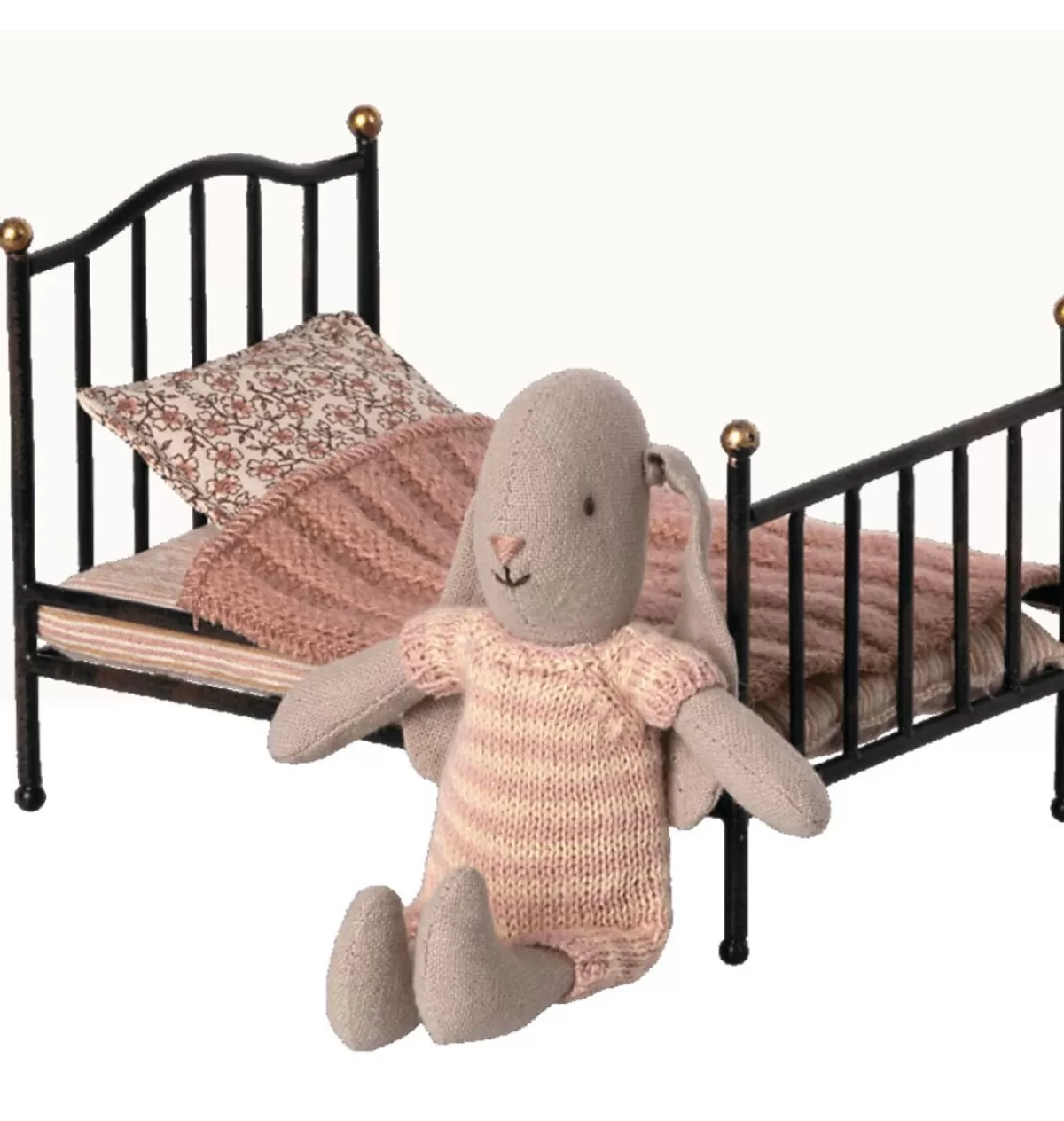 Hot Maileg Vintage Bed Mouse Anthracite