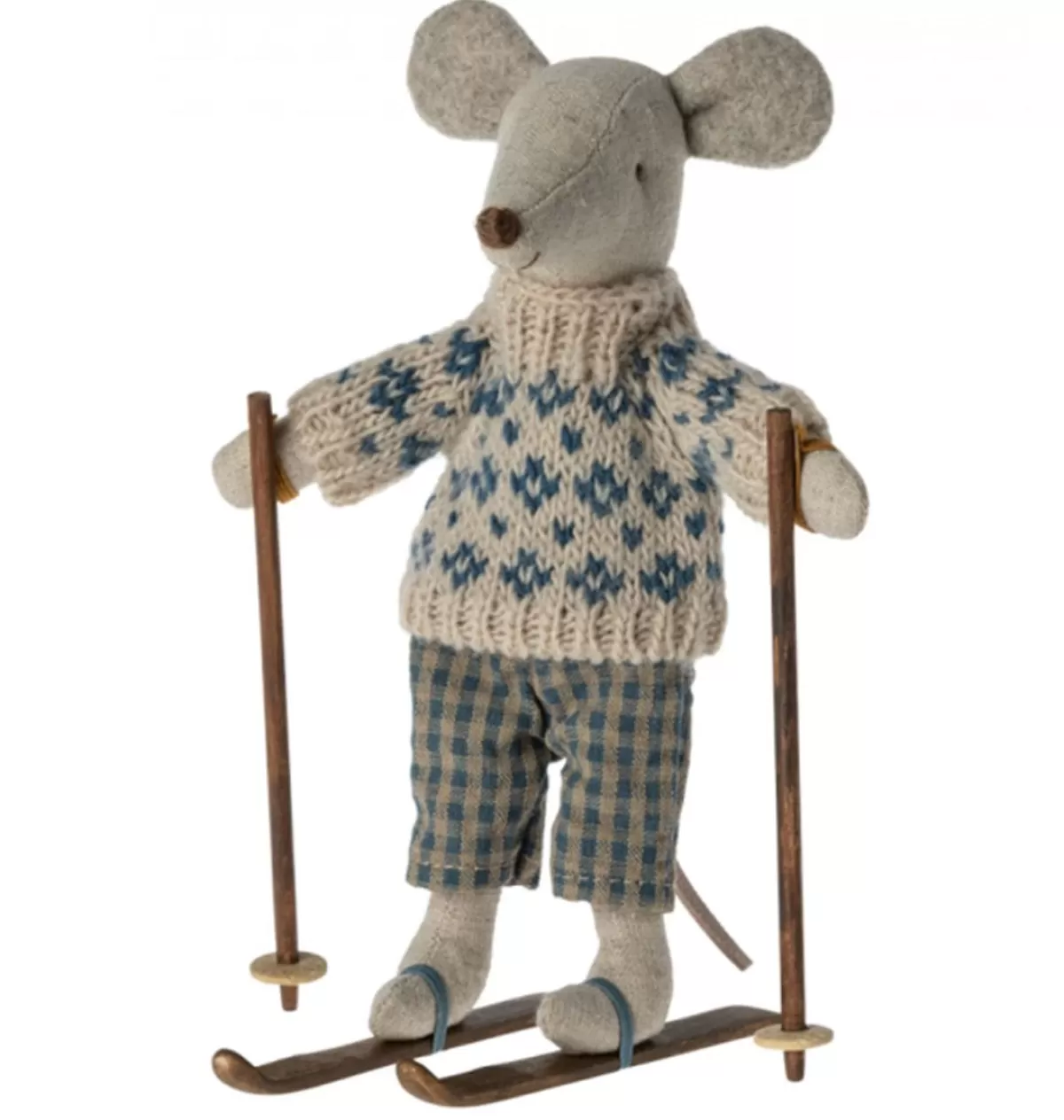 Shop Maileg Winter Mouse With Ski Set / Father Mouse