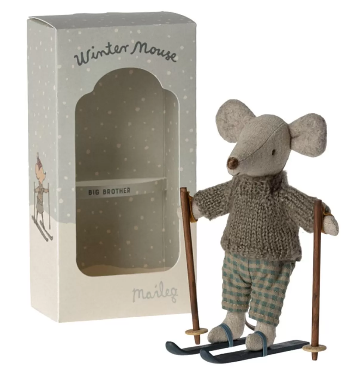 Shop Maileg Winter Mouse With Ski Set / Father Mouse