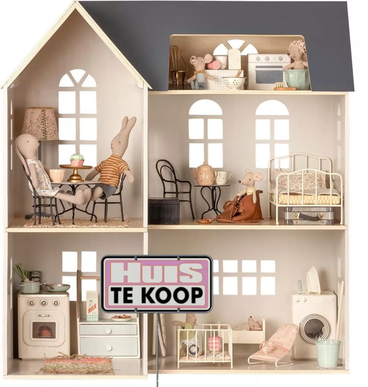 Best Sale Maileg Wooden Dollhouse 80X40X72 Cm (Hxdxw)