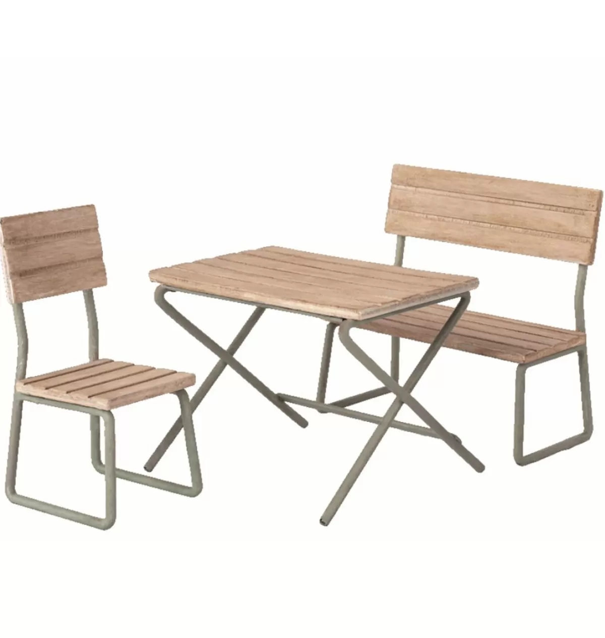 Online Maileg Wooden Garden Set With Table Chair And Bench