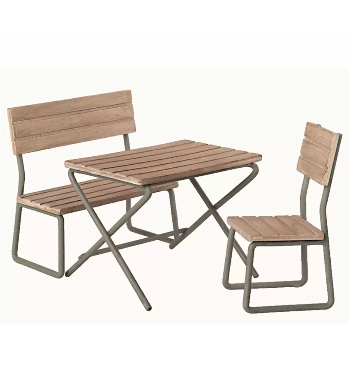 Online Maileg Wooden Garden Set With Table Chair And Bench