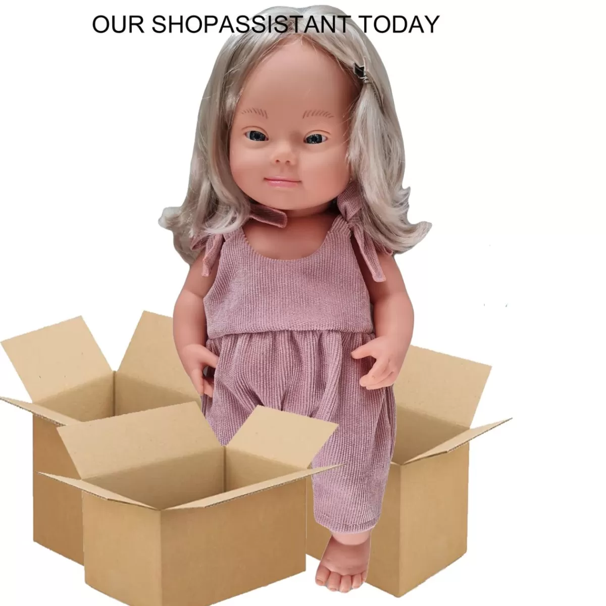 Flash Sale Mamamemo doll clothes & accessories Mamamemo Corduroy Overalls With A Floral Top For Gordi Dolls