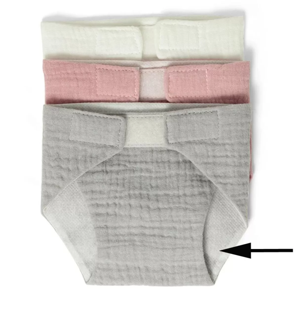 Online Mamamemo doll clothes & accessories Mamamemo Cotton Doll Diaper With Velcro Closure For Your Doll