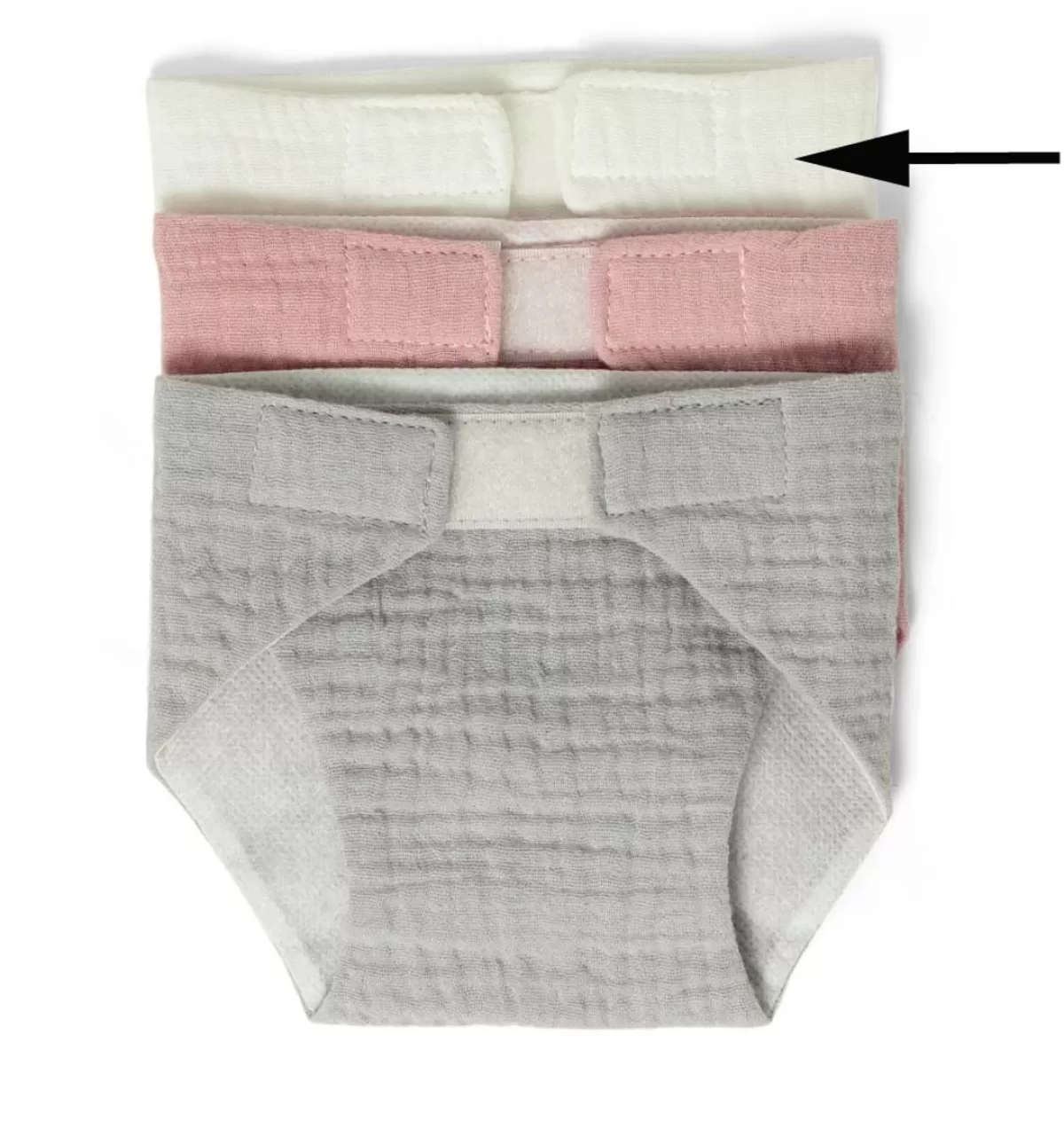 New Mamamemo doll clothes & accessories Mamamemo Cotton Doll Diaper With Velcro Closure For Your Doll