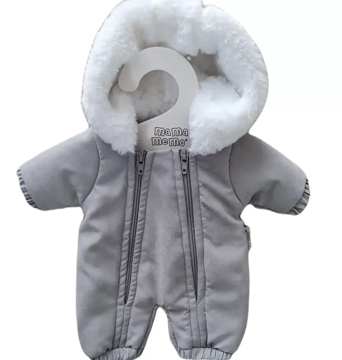 Outlet Mamamemo doll clothes & accessories Mamamemo Snow Suit / Ski Suit Gray For Gordi Dolls