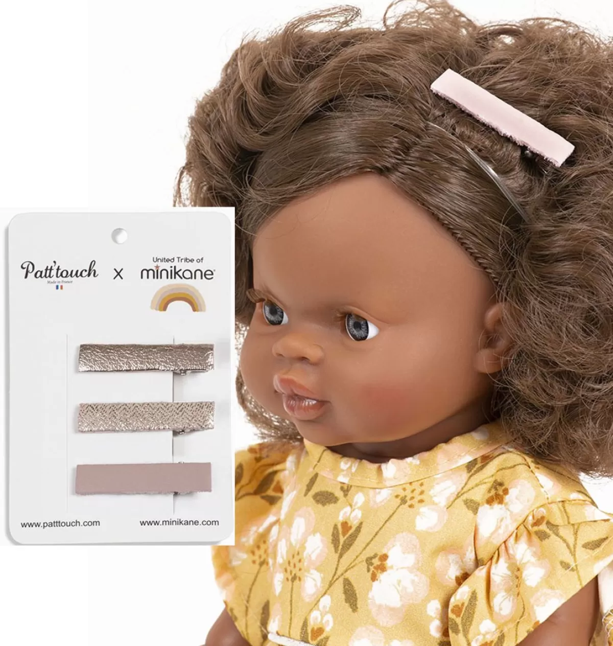 Fashion Minikane 3 Hair Clips For The Gordi Dolls