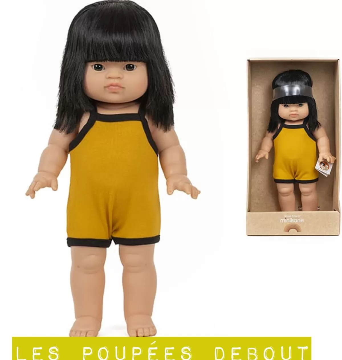Fashion Minikane / Paola Reina Doll Jade-Lou 37 Cm (Can Stand Upright)