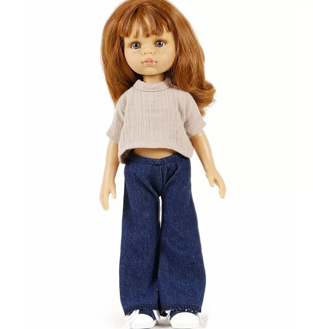 Online Minikane Amigas – Ensemble Trousers Jean Et Top Faustine And Double Gaze Galet
