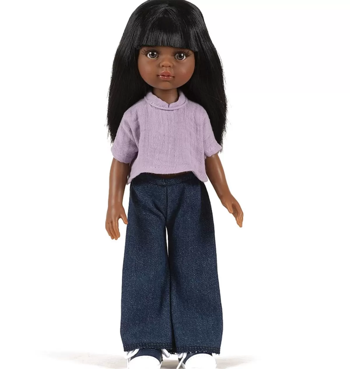 Fashion Minikane Amigas – Ensemble Trousers Jean Et Top Faustine And Double Gaze Lilac