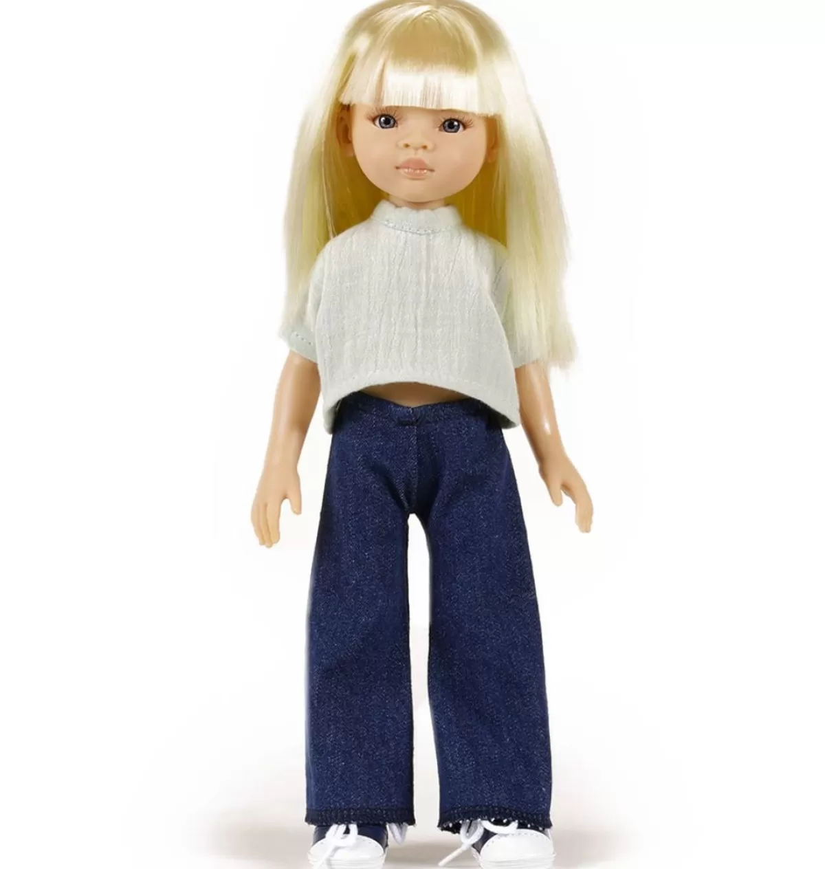 Outlet Minikane Amigas – Ensemble Trousers Jean Et Top Faustine And Double Gaze Vert D'Eau