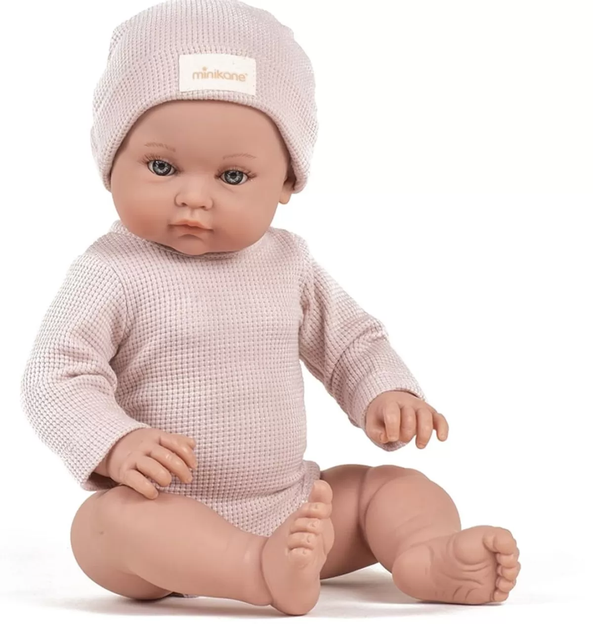 Best Minikane Bambinis – Ensemble Body Manches Longues Andrea Et Bonnet En Nid D'Abeille Petale