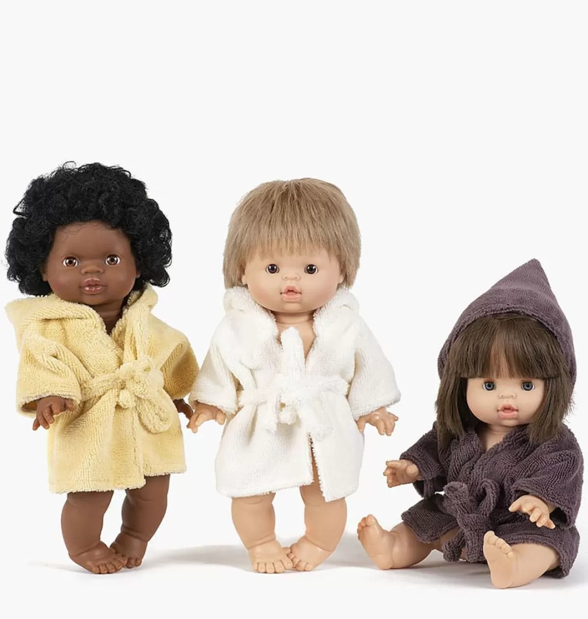 Fashion Minikane Bathrobe For Gordi Dolls / Color: Raisin