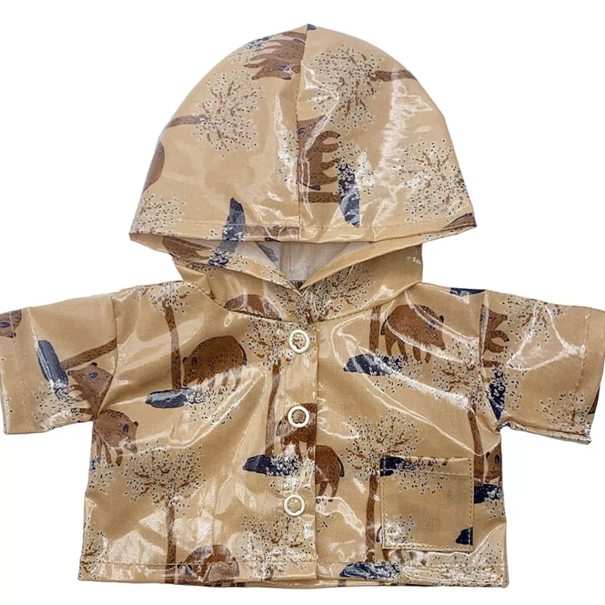 Hot Minikane Coated Raincoat With Print For The Gordi Dolls
