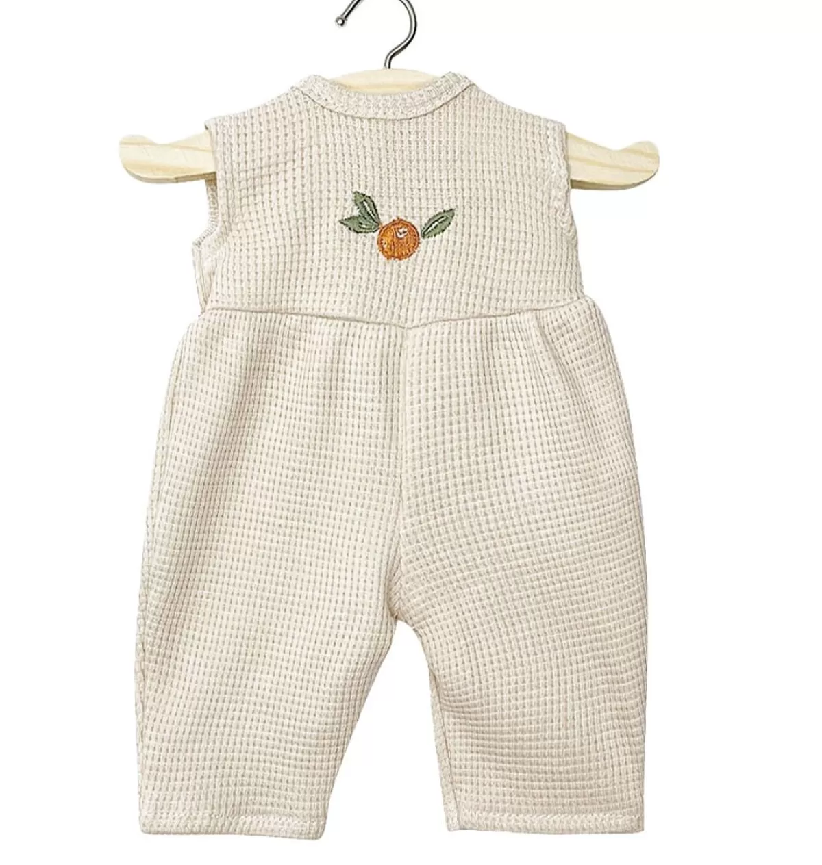 Outlet Minikane Combinaison Linda And Maille Nid D'Abeille Lin Et Sa Broderie Orange For Gordi Dolls