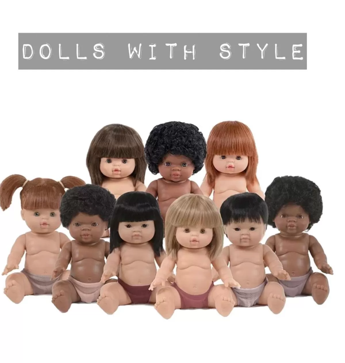 Fashion Minikane Doll Gabrielle, A Paola Reina Gordi Doll Specially Designed For 34 Cm