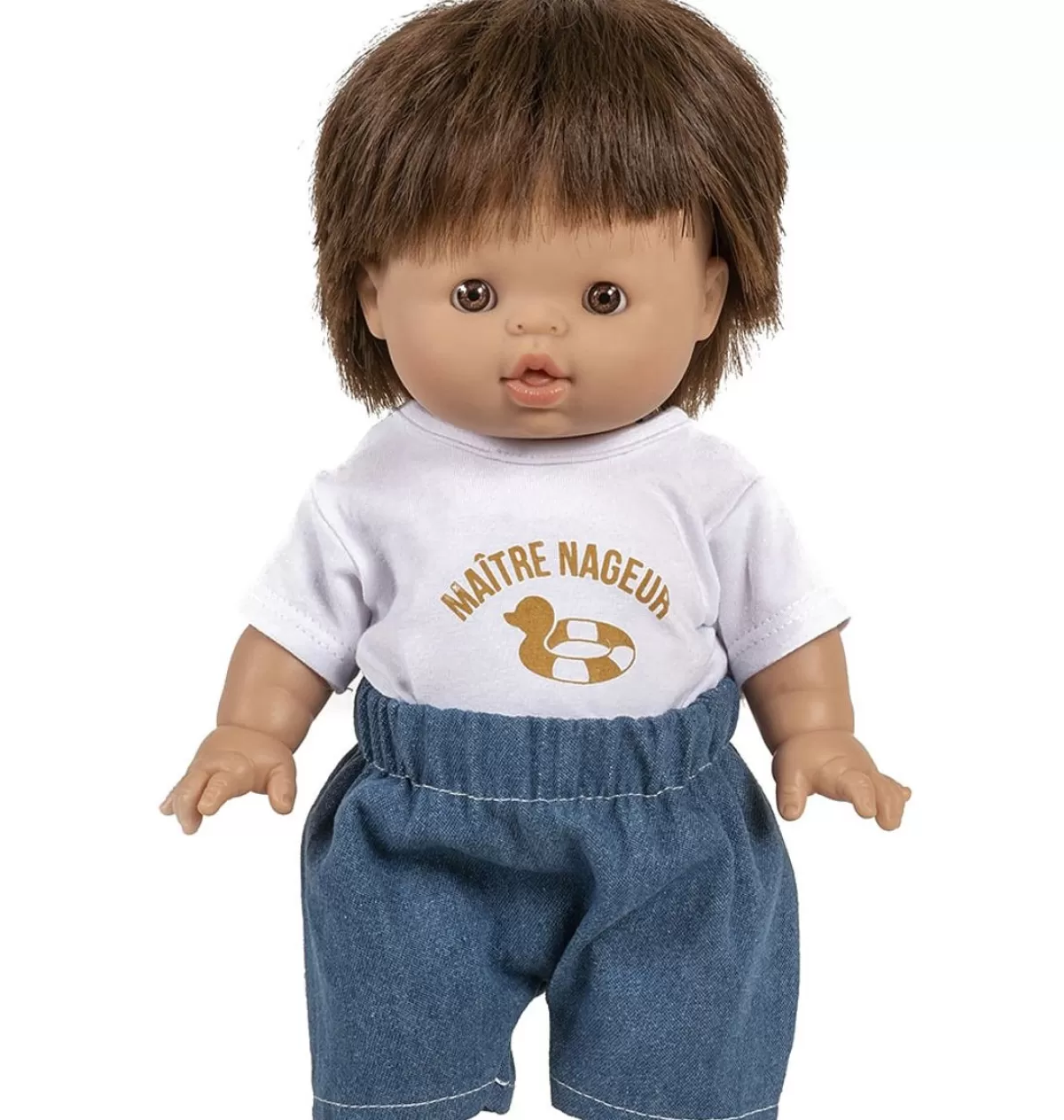 Discount Minikane Ensemble T-Shirt "Maitre Nacheur" & Denim Shorts For Gordi Dolls