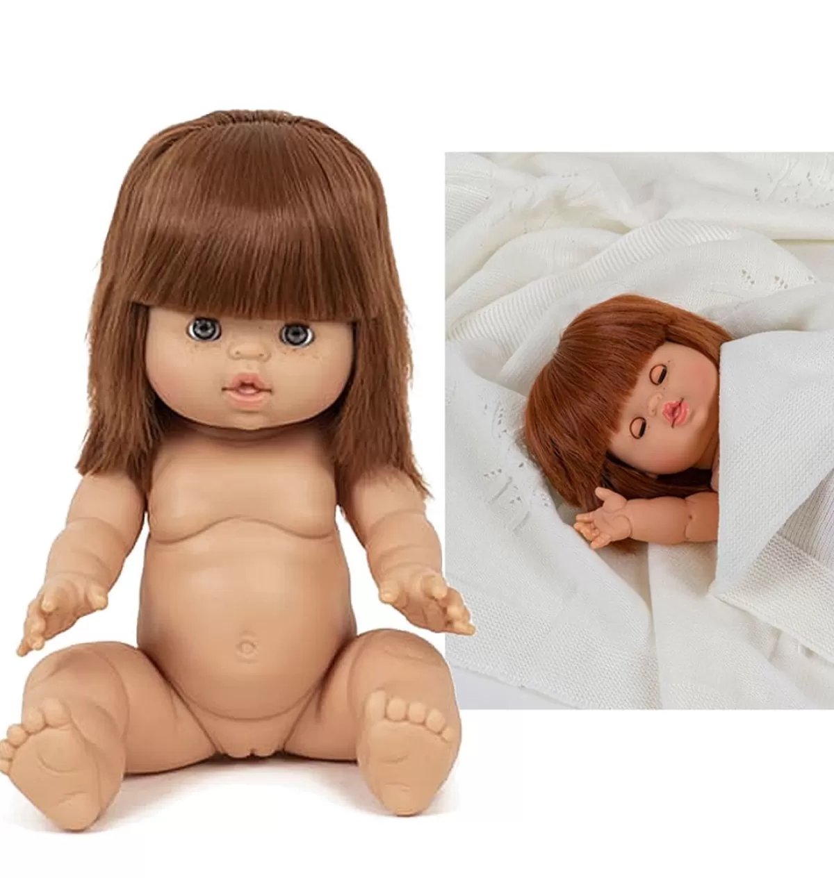 New Minikane Gordi Doll Capucine With Sleeping Eyes 34 Cm