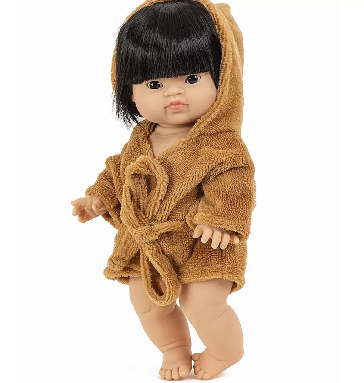 Outlet Minikane Peignoir And Tissu Eponge Camel For Gordi Dolls
