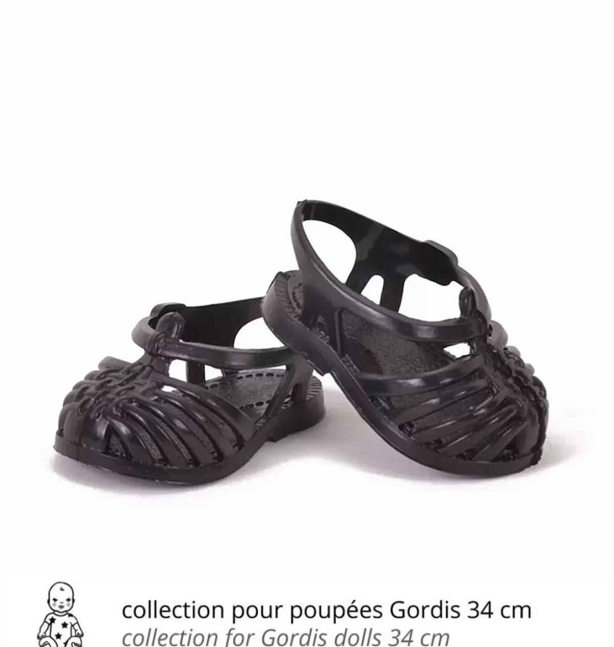 Online Minikane Plastic Sandals For Gordi Dolls Black