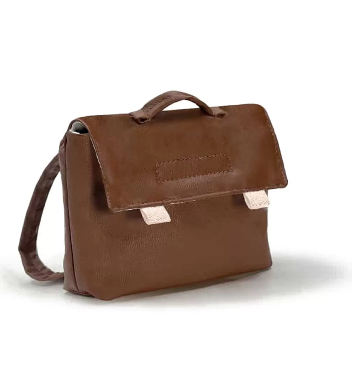 Online Minikane School Bag For The Gordi Dolls / Brown Artificial Leather