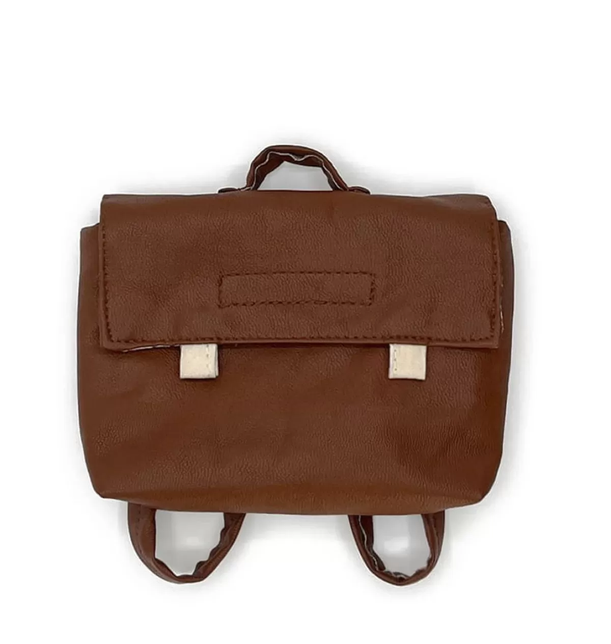 Online Minikane School Bag For The Gordi Dolls / Brown Artificial Leather