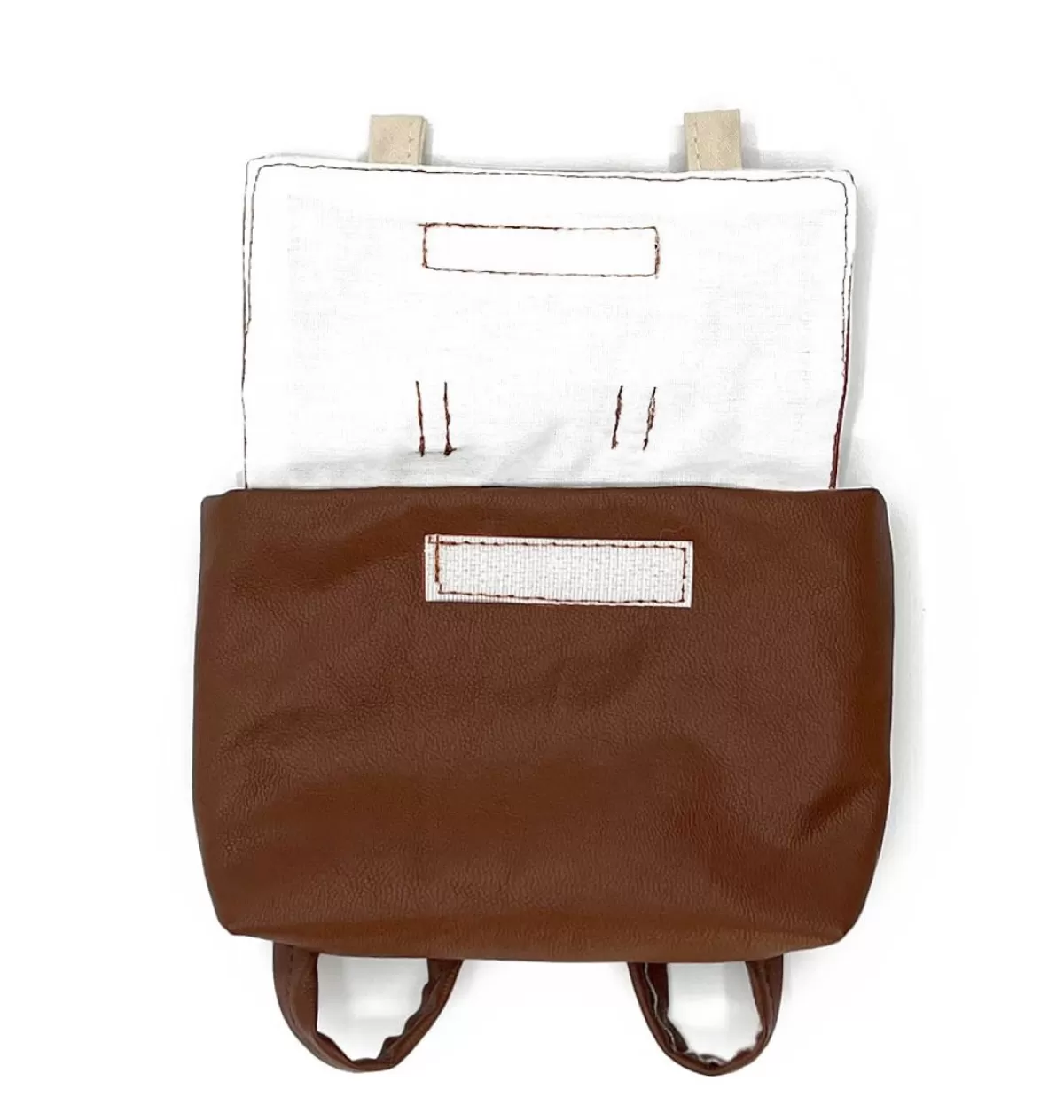 Online Minikane School Bag For The Gordi Dolls / Brown Artificial Leather